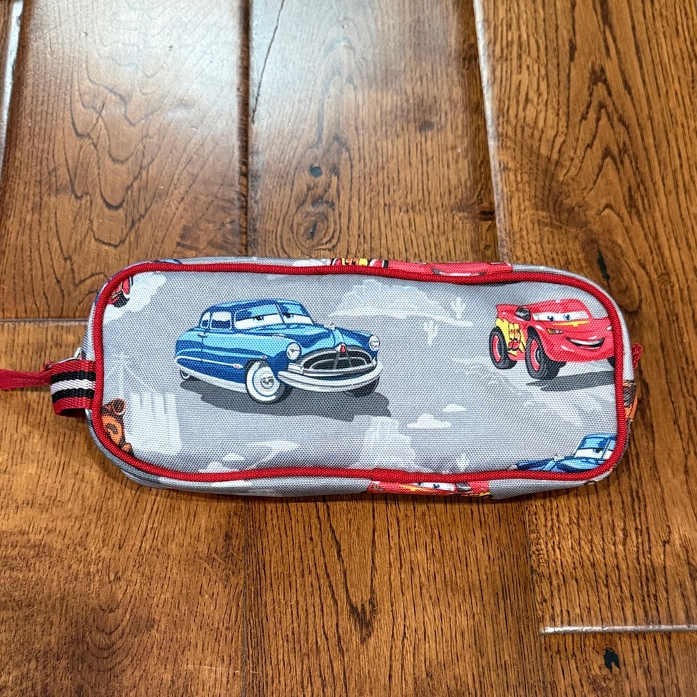 Pottery Barn Kids Disney Cars Pencil Case - Red and Blue new